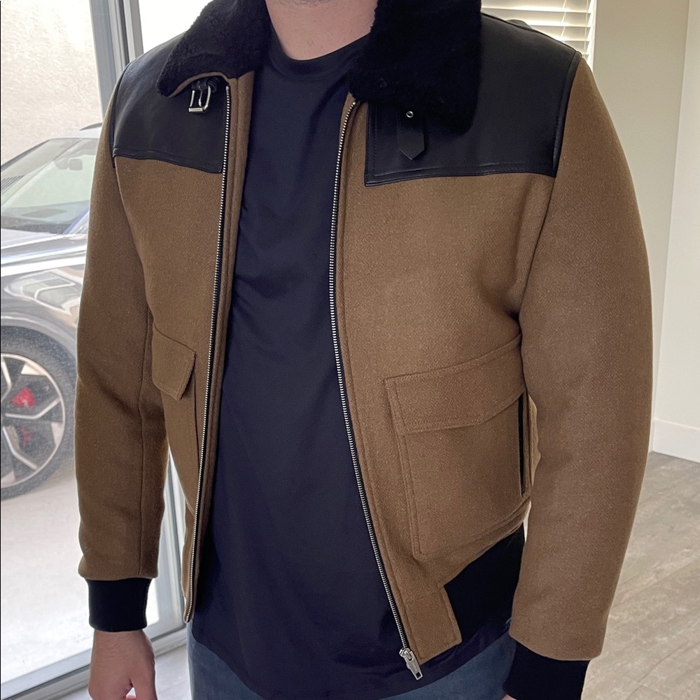 The Kooples wool bomber jacket